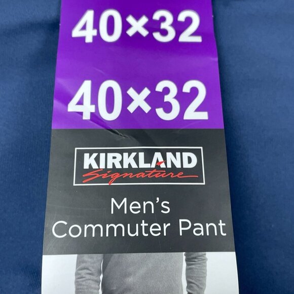 Kirkland Signature Mens Commuter Pants Navy Size 40x32 a1380 - Picture 3 of 6